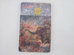 Malta Chip Phonecard,painting "the Elephant"-Air Malta Airlines,used - Malte