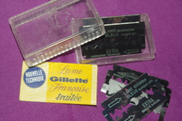 LAMES De RASOIR GILLETTE Anciennes + BOITE - Lamette Da Barba