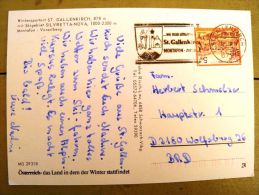 2 Scans, Post Card Sent From Austria, Special Cancel St. Gallenkirch Montafon - Briefe U. Dokumente