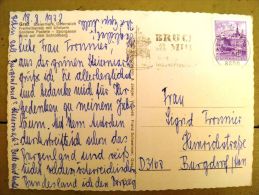 2 Scans, Post Card Sent From Austria, Special Cancel Graz Bruck Linz - Storia Postale