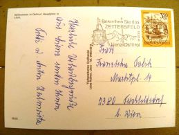 2 Scans, Post Card Sent From Austria, Special Cancel Zettersfeld Lienz Osttirol - Covers & Documents