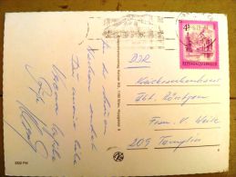 2 Scans, Post Card Sent From Austria, Special Cancel Durnstein - Briefe U. Dokumente