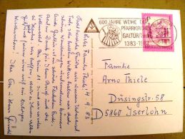 2 Scans, Post Card Sent From Austria, Special Cancel Galtur Tirol - Briefe U. Dokumente