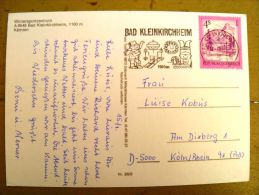 2 Scans, Post Card Sent From Austria, Special Cancel Bad Kleinkirchheim - Covers & Documents