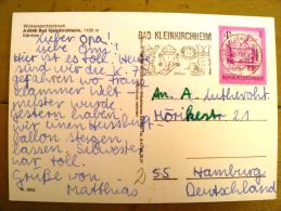 2 Scans, Post Card Sent From Austria, Special Cancel Bad Kleinkirchheim - Briefe U. Dokumente