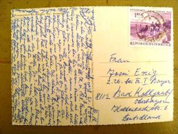 2 Scans, Post Card Sent From Austria, Congres Upu Wien - Briefe U. Dokumente