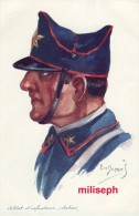 C.P. Fantaisie - Militaria - Illustrateur Emile DUPUIS - Ed COLOR , Paris - N° 49 - Soldat D'infanterie Italien  (3323) - Dupuis, Emile