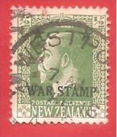 NUOVA ZELANDA - NEW ZEALAND - USATO - 1915 - King George V - War Stamp - 1/2 D  - Stanley Gibbons NZ 452 - Gebraucht
