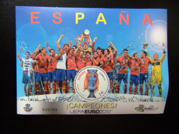 ESPAÑA  2012 CAMPEONATO De EUROPA FÚTBOL Edifil  4757 Yvert Bloc 218 ** MNH - Blocs & Feuillets