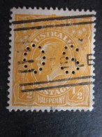 Australie  Australia:Timbre, Stamp Perforé PERFORE - Perfin - PERFIN - Perforation OS - Perforadas