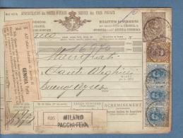 1897 - Bollettino Pacchi Per L'Argentina - Postal Parcels