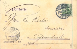 67 STRASSBURG - CARTE DE CORRESPONDANCE - De 1905 - Autres & Non Classés
