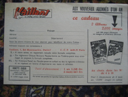 Supplément Cadeau Abonné Vaillant 1956 Pif Le Chien Humanité Arnal Vaillant Gadget Placid Muzo Arthur Abonnement Abonnés - Vaillant