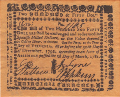 ETATS UNIS, COPY OF BANKNOTE NOT ORIGINAL.  (3B6) - Unclassified