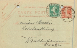 67 PFAFFENHOFEN - CARTE DE CORRESPONDANCE - De 1919 - Poinçonnée - Other & Unclassified