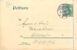 67 SCHLESTSTADT - CARTE DE CORRESPONDANCE - De 1908 - Poinçonnée - Autres & Non Classés