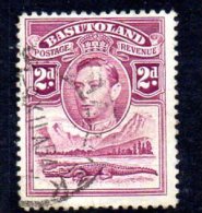 Basutoland GVI 1938 2d Purple Crocodile Definitive, Fine Used - 1933-1964 Colonia Británica