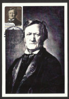 Portugal Wagner Bicentenaire Musique Opera 2013 Carte Maximum Wagner Bicentennial Music Maxicard - Maximum Cards & Covers