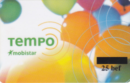 Carte Tempo 25 BEF Used Rare ! - Cartes GSM, Recharges & Prépayées