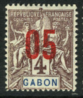 French:Gabon SG67a 1912 05c On 4c Fresh MLH - Otros & Sin Clasificación