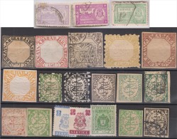 INDIA, Princely State Bhopal, Lot, 21 Different, Mint And Used, Inde Indien - Bhopal
