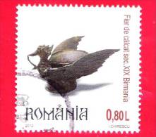 ROMANIA - Usato - 2012 - Artigianato - Lavori In Ferro Battuto - Pressing Irons - Fier De Calcat - Birmania  - 0.80 - Used Stamps