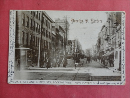 New Haven,CT--Chapel Street--cancel 1909--PJ 134 - New Haven