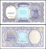 Egypt 10 Piastres Mosque Banknotes Uncirculated UNC - Autres & Non Classés