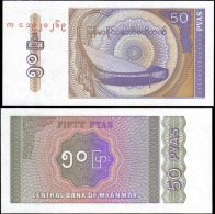 Myanmar 50 Pyas Banknotes Uncirculated UNC - Altri & Non Classificati