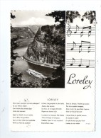 Cp , ALLEMAGNE , LORELY , Voyagée , Ed : Umlauf , Musique - Loreley