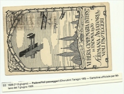 1926 - Italia Cartolina Voli Passeggeri Padova^ - Storia Postale (Posta Aerea)