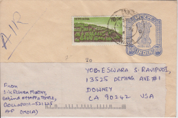 India  19894 PS Envelope To United States # 49349 Indien Inde - Enveloppes