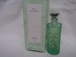 BULGARI" COLOGNE AU THE VERT" MINI EAU PARFUMEE 5 ML  VOIR & LIRE !! - Miniaturas Mujer (en Caja)