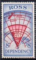 New Zealand ; Ross Dependency ;1957; N° Y : 3 ;  N ** ; Carte Antartique ; Cote Y : 3.00 E. - Unused Stamps