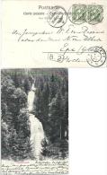 AK Giessbach Fälle Nach Holland  (datierter Hotelstempel Interlaknerhof)               1904 - Storia Postale