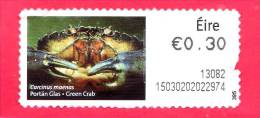 IRLANDA - EIRE - 2011 - USATO - Pesci - Fish - Green Crab - 0.30 - Gebruikt