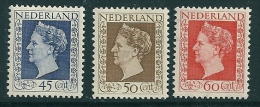 Netherlands 1947 SG 653-5 MM* - Nuevos