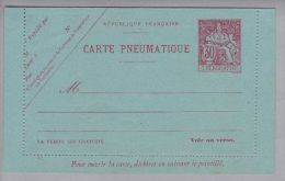 France Ganzsache Carte Pneumatique 1900 30 Centimes Mi#RK24 Ungebraucht - Pneumatiques