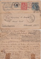 India QV Post Card To FRANCE..RE-DIRECTED TO ALGERIA Again RE-POTED TO INDIA USING FRENCH STAMP  #  02604d  Indien Inde - 1882-1901 Imperio