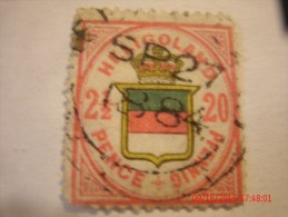 HELIGOLAND,MICHEL18d,20pf ,lebhaftrot-gelborange/gr Augelb/graugrun, USED - Heligoland