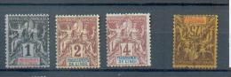 INDE 249 - YT 1/2/3 *  - 12 (2ème Choix Une Dent Centre Haut Manquante - Second Choice) - Unused Stamps