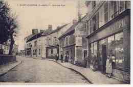 CPA 91 - SAINT CHERON - Grande Rue  (commerces épicerie Mercerie....) - Saint Cheron