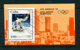 CUBA -  1983 Olympic Games Miniature Sheet Used As Scan - Blocks & Sheetlets