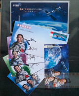 2013 CHINA SHENZHOU X SPACESHIP SPACEMAN 4 P-COVERS+P-CARD - Asie