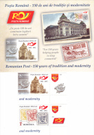 ROMANIA 2012 ARHITECTURE ROMANIAN POST,FULL SET + TABS + BLOCK,** MNH - Ungebraucht