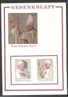 4545-GEDENKBLATT-PAPST JOHANNES PAUL II°-1979 - Sonstige & Ohne Zuordnung