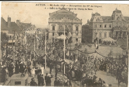 71 - Saône Et Loire - Autun - 30 Aôut 1919 -défilé Diu Régiment Place Du Champ De Mars  (dans L´état) - Other & Unclassified
