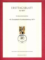 GERMANY-BERLIN 1977, Ersttagblatt Nr 12, Europaeische Kunstausstellung - Brieven En Documenten