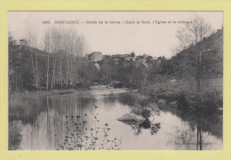 MORTAGNE SUR SEVRE --> Bords De La Sèvre. Dans Le Fond, L'Eglise Et Le Château - Mortagne Sur Sevre