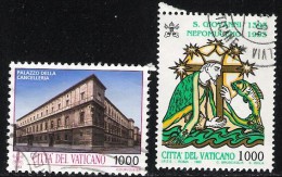 VATICAN 1993 SCOTT 924, 934 USED US $2.65 - Used Stamps